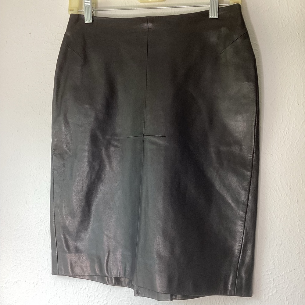 Givenchy Pencil Skirt Black Leather 40 - Picture 4 of 10